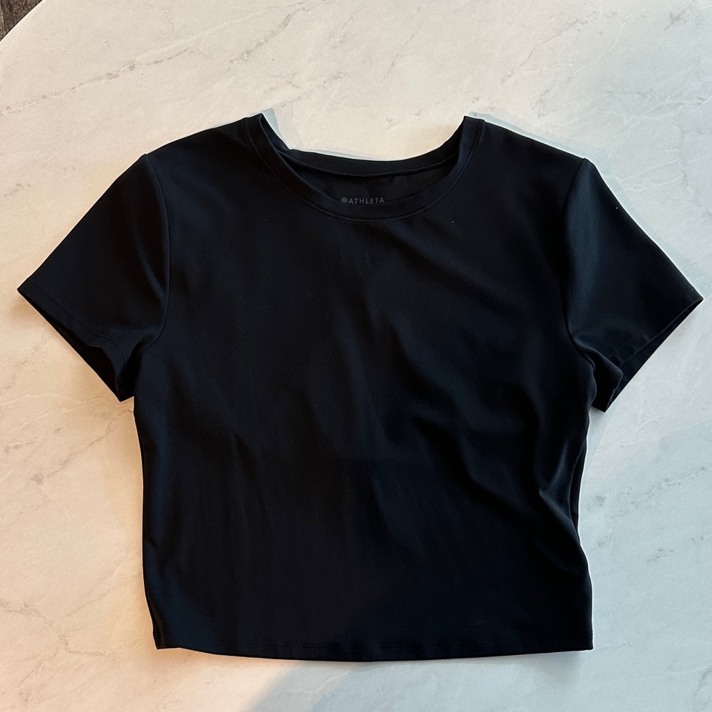 Athleta Classic Black Crop Top